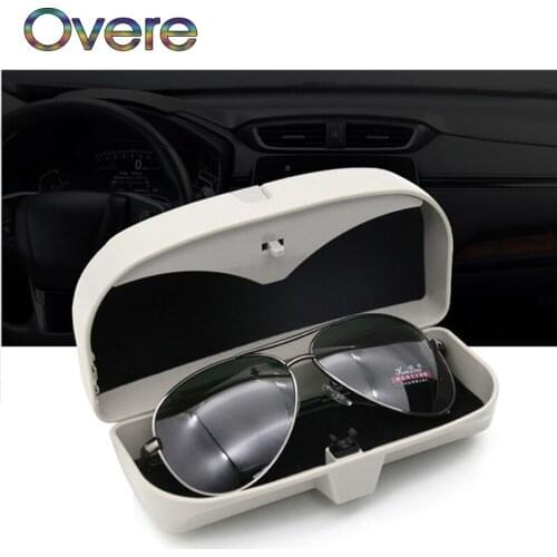 Overe NEW 1PC Car Glasses Storage Case & Card clip For Kia Rio Ceed Sportage 2017 Cerato Sorento Mazda CX-7 6 Mini Cooper R56