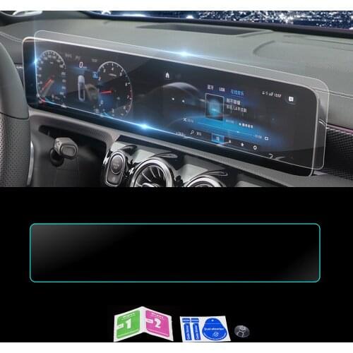 For Mercedes-Benz Class A W177 2018 2019 Car Navigation Dashboard Monitor Screen Protective Glass Tempered Film Cover Sticker