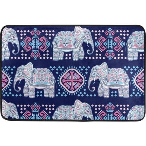 Hot Welcome Mat Cartoon Animal Elephant Doormats Bathroom Kitchen Carpet Home Floor Mats Living Room Anti-Slip Rug