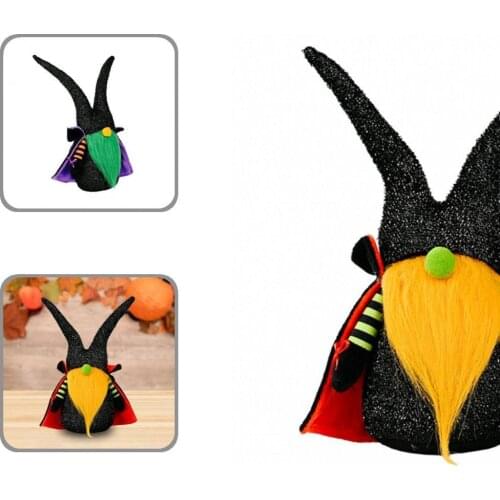 Eye-catching 2 Colors Faceless Cloak Cartoon Gnome Halloween Plush Toy for Children
