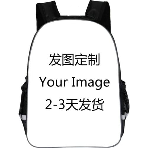 Customize the image Backpack Women Men Travel Bags Anime Children School Bags Boys Girls Book Bag kids Gift Backpacks Mochila