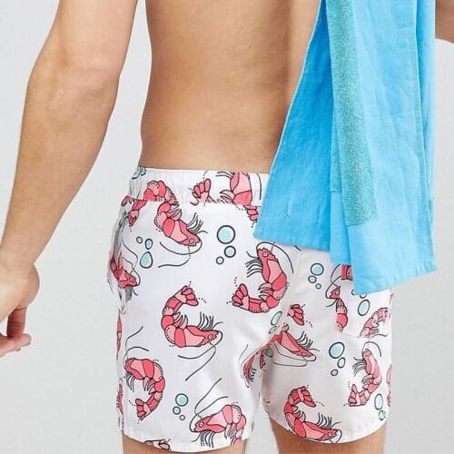 Honeymoon vacation beach board short women men swimwear couples swimsuit sunga men swim trunk boxer shorts surf briefs quick dry