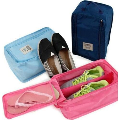Nylon Mesh Travel Cosmetic Portable Tote Pouch Waterproof Bag Portable Shoes Travel Pouch Ventilation Organizer