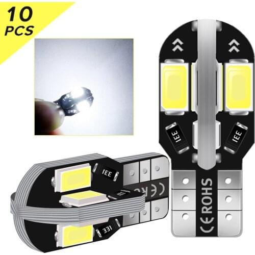 Super bright T10 LED W5W Car LED 2821 Bulbs Canbus 168 194 8SMD 5670 6000K White Car Interior Dome Map Parking Lights 12v