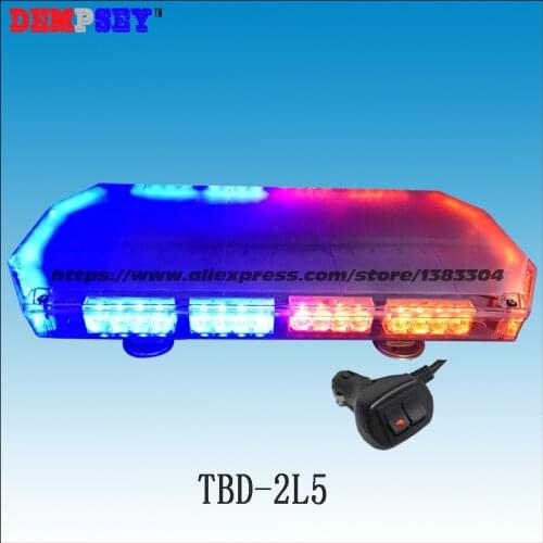 TBD-2L5 Led mini lightbar, Police /car Red/ Blue warning light/Heavy magnetic base LED light/DC12V/24V Flashing warning light