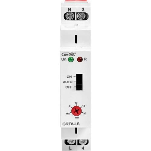 Corridor switch Staircase Switch Timers 230VAC 16A 0.5-20mins Delay off Relay Lighting Timer Switch GRT8-LS
