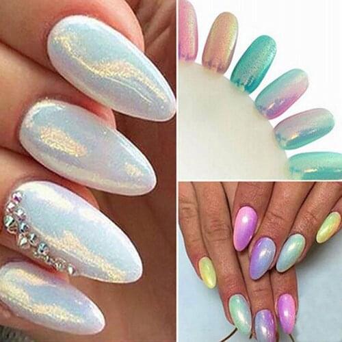 Women Shinning Nail Art Mirror Powder Chrome Pigment Glitters Manicure DIY Tool