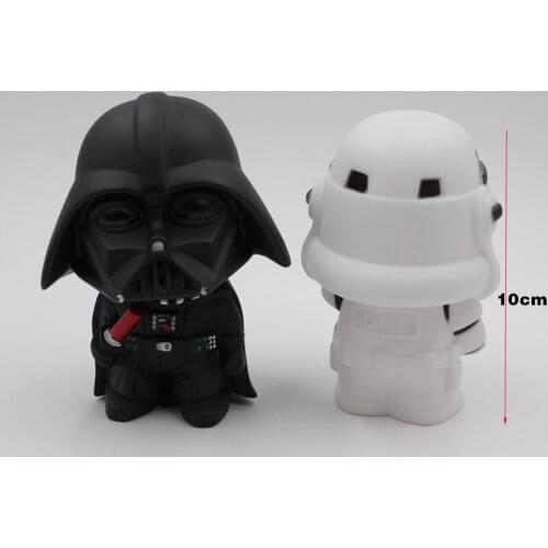 Star Wars Q version white soldier Black Warrior box doll cartoon white soldier doll car decoration handmade Doll Christmas gift
