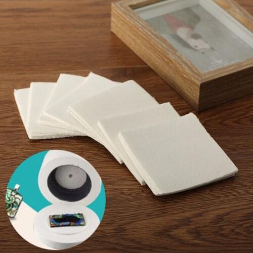 50 Sheets 80*80*1mm Microwave Kiln Glass Fusing Paper Ceramic Fiber Square