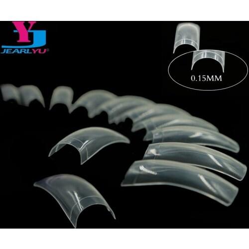 Tips Nails 500pcs Faux Ongles Long French Nail New ABS Material Acrylic Nail Kit Clear Nails Tips Unghie Finte DIY Salon Product