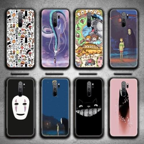 HOTCASHOP Cute Totoro Spirited Away Phone Case for Redmi 9A 8A 7 6 6A Note 9 8 8T Pro Max Redmi 9 K20 K30 Pro