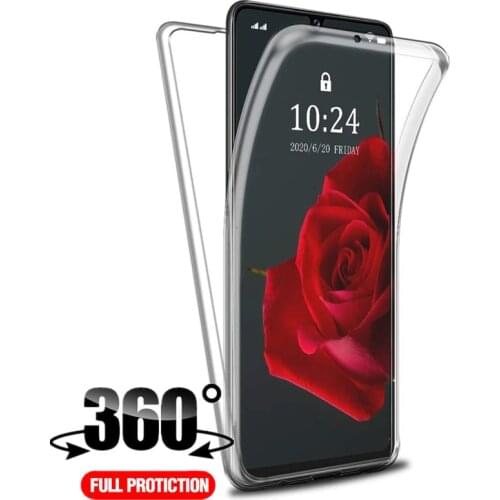 For Samsung Galaxy A42 5G A426 6.6" 360 Double Crystal Full Cover Case On Samsung A42 Coque Capa Galaxy A42 A 42 Lens Protection