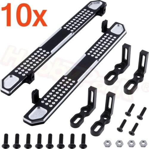Wholesale 10 Sets Aluminum Side Metal Skid Plate Pedal Footplate For TRAXXAS Trx-4 TRX4 1/10 Scale RC Crawler Upgrade Parts