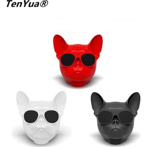 Portable Wireless Bluetooth Bulldog Speakers MP3 Player Dog Speaker Mini HIFI Bass Boombox for iphone xiaomi Mobile Phone
