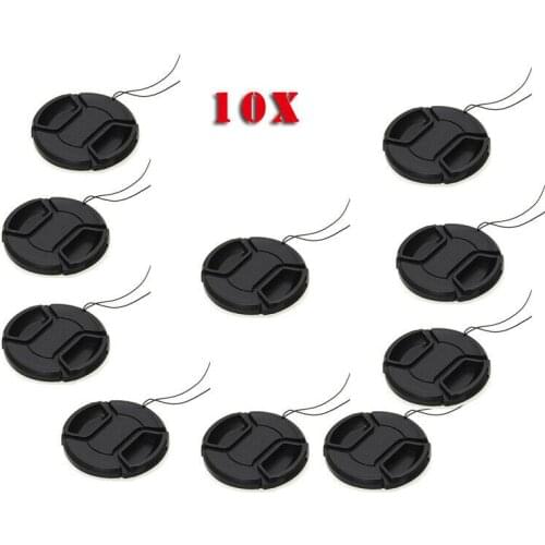 10x 62mm center pinch Snap-on cap cover Lens Cap for canon/nikon Lens