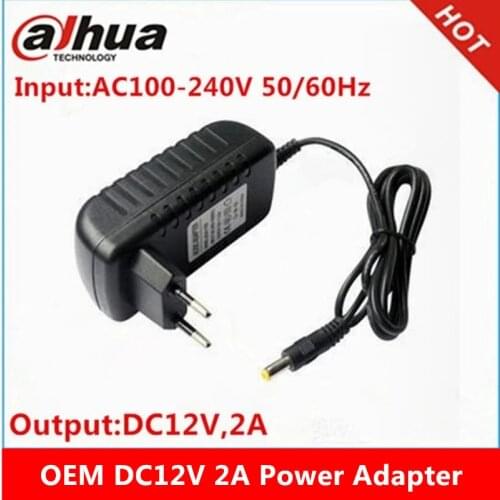 DC12V 2A Eu plug power Adapter supply dahua ip camera Hikvision ip camera