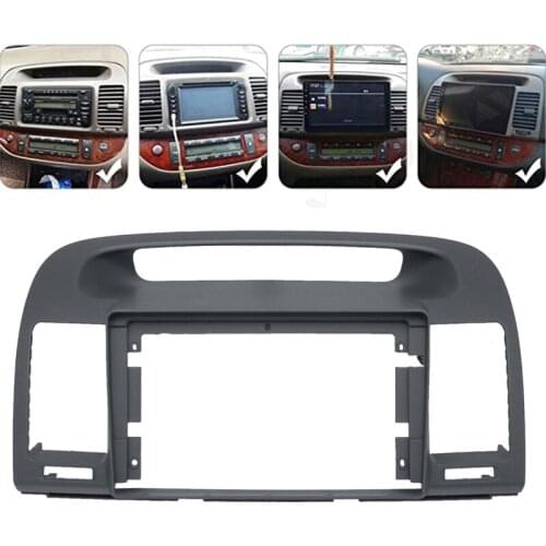 2 Din 9 Inch Car Fascia for Toyota Camry 2002-2006 Stereo Fascias Panel Dash Mount Installation Car DVD Frame Kit