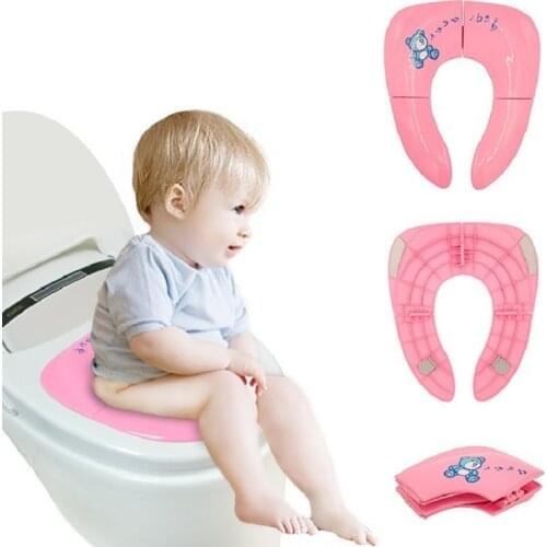 2020 Baby Travel Folding Potty Seat toddler portable Toilet Training seat urinal cushion children pot chair pad /mat for childre