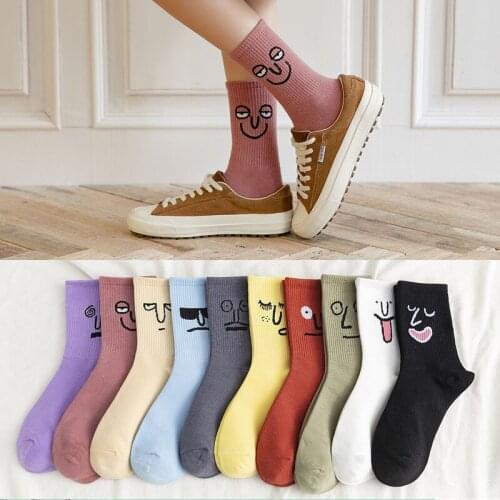 6 Pieces=3 Pairs/Pack Funny Women Boat Socks Cute Harajuku Summer Compression CrewSocks Breathable and Comfortable