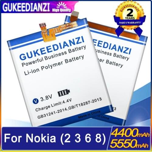 HE319 Battery For Nokia 2 6 3 8 N6 Model HE338 HE317 HE328 HE335 TA-1020 1028 1032 TA-1000 TA-1003 TA-1021 N6 TA-1003 TA-1021