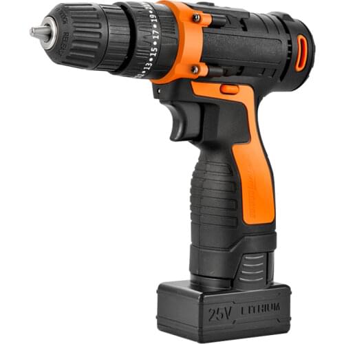 12V/25V MAX Cordless Drill 3000mAh Battery 150 min of use,Electric Screwdriver 18+1 2-Speed with 4pcs Drillr Bits