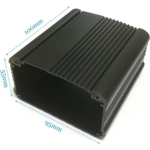Aluminum enclosure electronics project box case 95*55*100mm DIY NEW extruded aluminum box wall mounted case