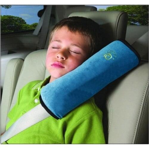 Car Pillow Universal Seat Belt Shoulder Guard and Neck Guard Anti-fall Pad for Kids Children Baby Playpens Cute Car Accessories