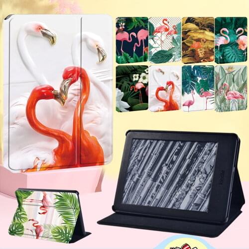 Anti-fall Tablet Case Amazon Kindle EReader Paperwhite 1/2/3/4 Flamingo Series Cover Case for Kindle 10th Gen 2019/8th Gen 2016