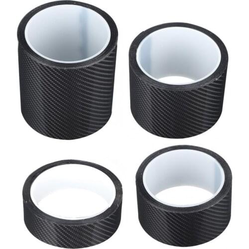 Window Foils Black Carbon Fiber Protective Film Car Door Edge Guard Anti-scratch Sticker car window sunshade