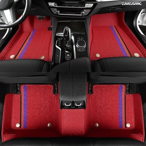 CUWEUSANG Custom car floor mats for Lexus ES IS-C IS LS RX NX GS CT GX LX570 RX350 LX RC RX300 LX470 car mats auto styling