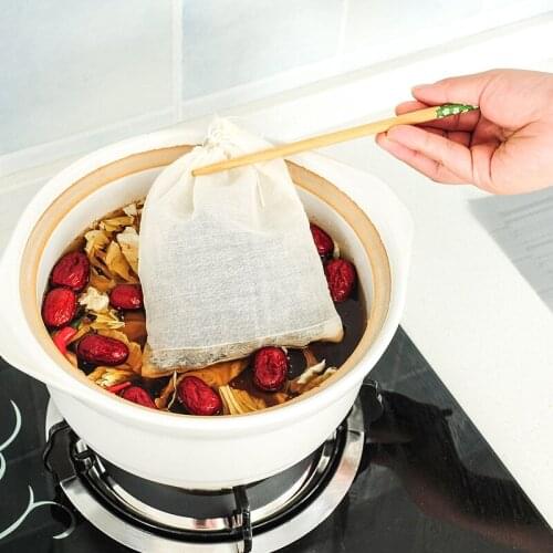 Cotton Linen Herb Filter Bag Strainer Pure Bubble Bag Hash Bubble Filter Medicinal Material Stew Milk Tea Strainer Bag 10pcs/set