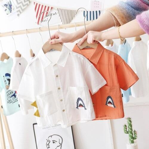 JCHAO KIDS Boys' Short Sleeve Shirts