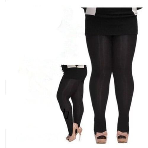 Pantyhose Double-Sided Plus File Pantyhose 120D Velvet Fat Plus Size Bottoming Socks Womens Underwaer