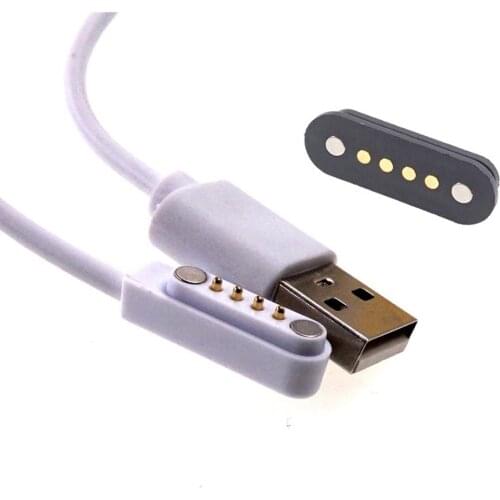 Pogo Pin 4 Pin Male Female Head 2.50mm Pitch Power Supply Charging Panel USB Magnetic Charging Cable Connector DC Power Socket