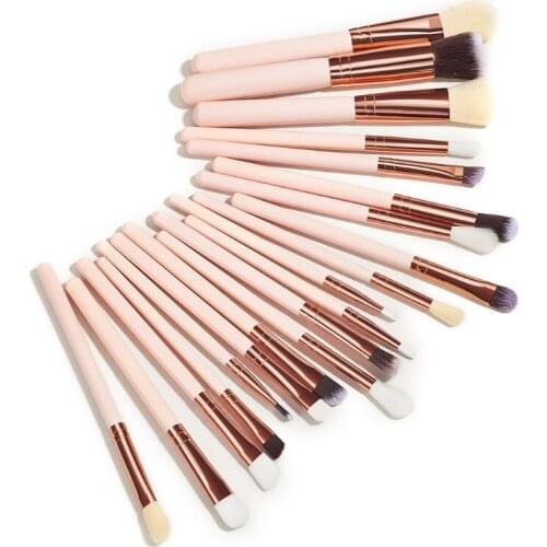 G99E 20pcs Professional Makeup Brush Set for Face Foundation Contour Eyeshadow Eyebrows Cosmetic Tools for Women Girls