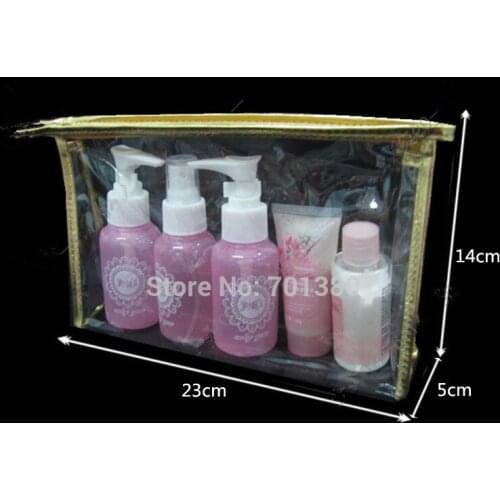 Wholesale 25*14*5cm Transparent Waterproof PVC Cosmetic Bag Envelope Receive Toiletry Makeup Bags200piece\lot Fast free shipping