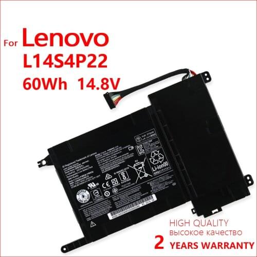 Genuine L14S4P22 Original Laptop battery For Lenovo IdeaPad Y700 Y700-17iSK Y700-15ISK 5B10H22084 L14M4P23 14.8V 60wh 4050mAh