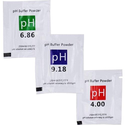 PH Buffer Powder Measure Calibration Solution ph4.00/ 6.86 /9.18 Calibration Point For PH Test Meter