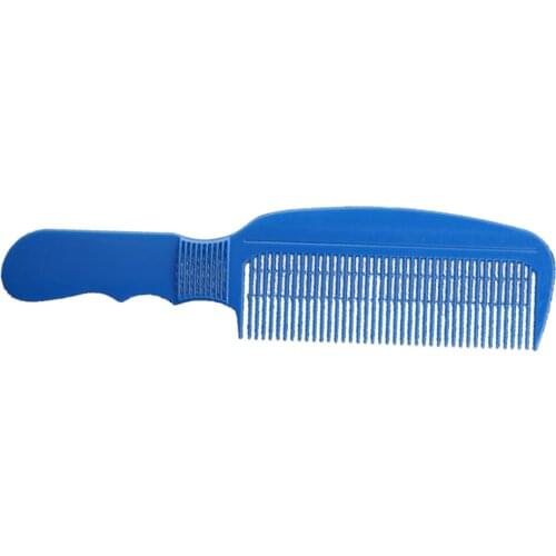 Plastic Hair Cutting Flat Top Comb Fine Tooth Oily Hair Backcombing Comb