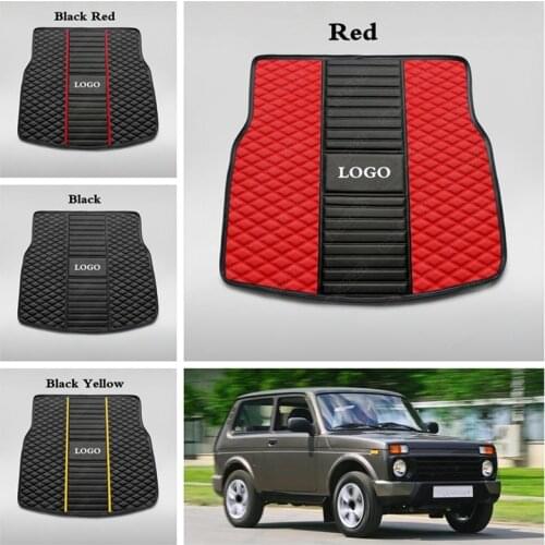 Custom Car Trunk Mats for Lada 4x4 2121 Niva Lada Nive 2123 2115 2110 2111 2112 2113 2114 2115 2116 2117 2131 Niva Cargo Liners