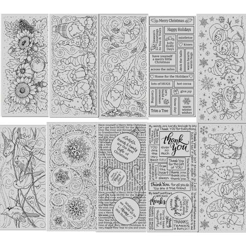 Background Clear Stamp Seal DIY Scrapbooking photo Album Decorative Clear Stamp C0703