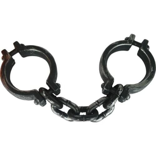 Halloween Props Black Lacquered Iron Shackles and Legcuffs Shackles Room Escape Couple Game The Best Products Fetters 5ZHH041