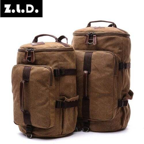 Z.L.D. Original Brand Travel Bag High Quality Shoulder Canvas Bag Large Capacity Fashion Casual Luggage Bag Weekend Hiking Bag