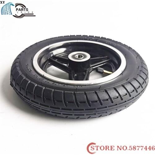 10 Inch Electric Scooter Tire 10x2 Inflation Wheel Tyre with Inner Tube 10x2 (54-152) Pneumatic Tyre 45 Curved Inner Tube