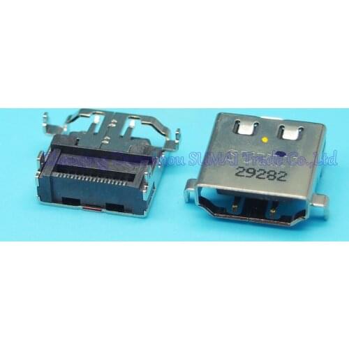 10pcs/lot 19Pin HDMI Female Jack HDMI HD Interface Connector for Asus Toshiba etc 180 Degree