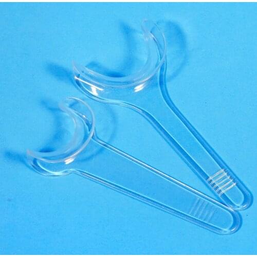 10pcs Dental Tool Long Handle Mouth Double-head Lip Cheek Retractor T Shape Orthodontic Teeth Whitening Lager/Small Size