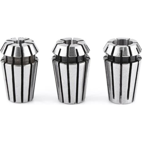 3Pcs Spring Collet Chucks ER11 CNC Workholding Engraving Machine Collet Milling Lathe Holder Tool 1/8in 4mm 6mm Clamping Range