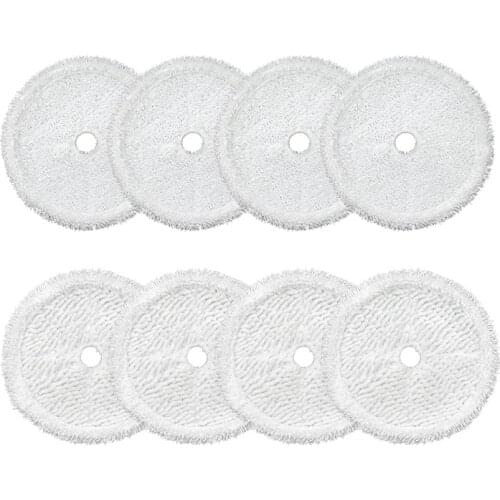 8PCS Cleaning Cloth Mop Pads for Bissell 3115 Sweeping Robot Vacuum Cleaner,White