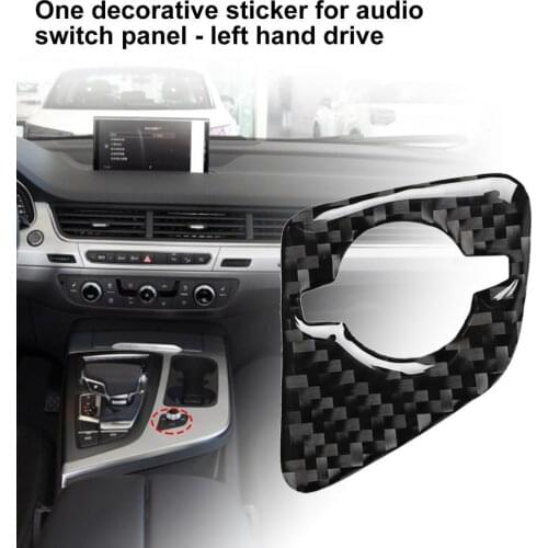 Car Speaker Switch Sticker 4M Speaker Sound Volume Audio Switch Control Trim Left Hand Drive for Audi New Q7 SQ7 4M 2016-2019