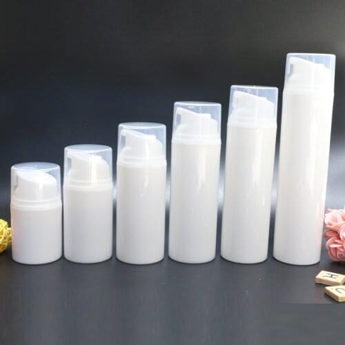 White Essence Pump Bottle Plastic Airless Bottles Can Used For Lotion Shampoo Bath Cosmetic Container 2 pcs/lot